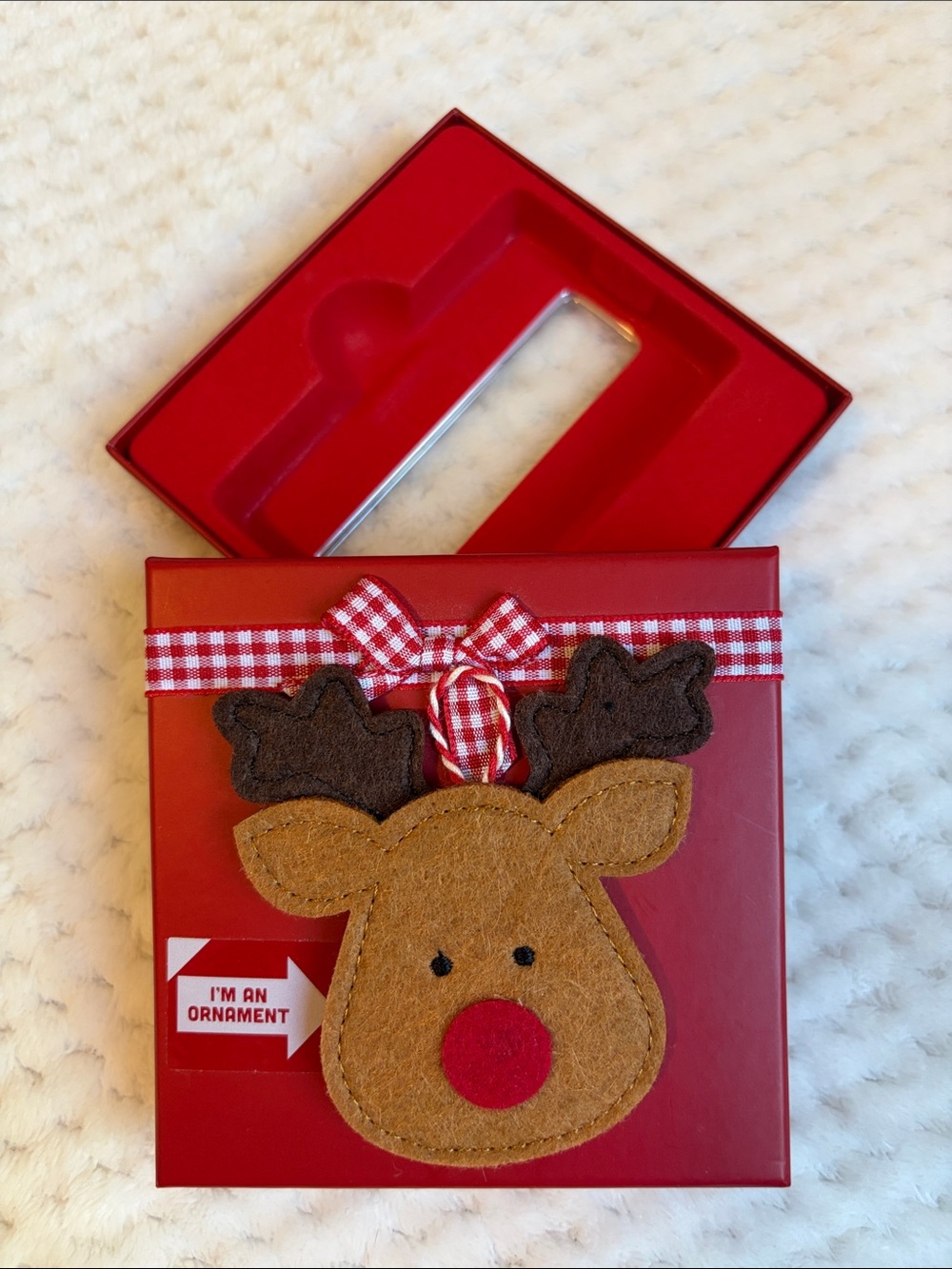 Amazon Christmas Edition  Reindeer Ornament Gift Card Box